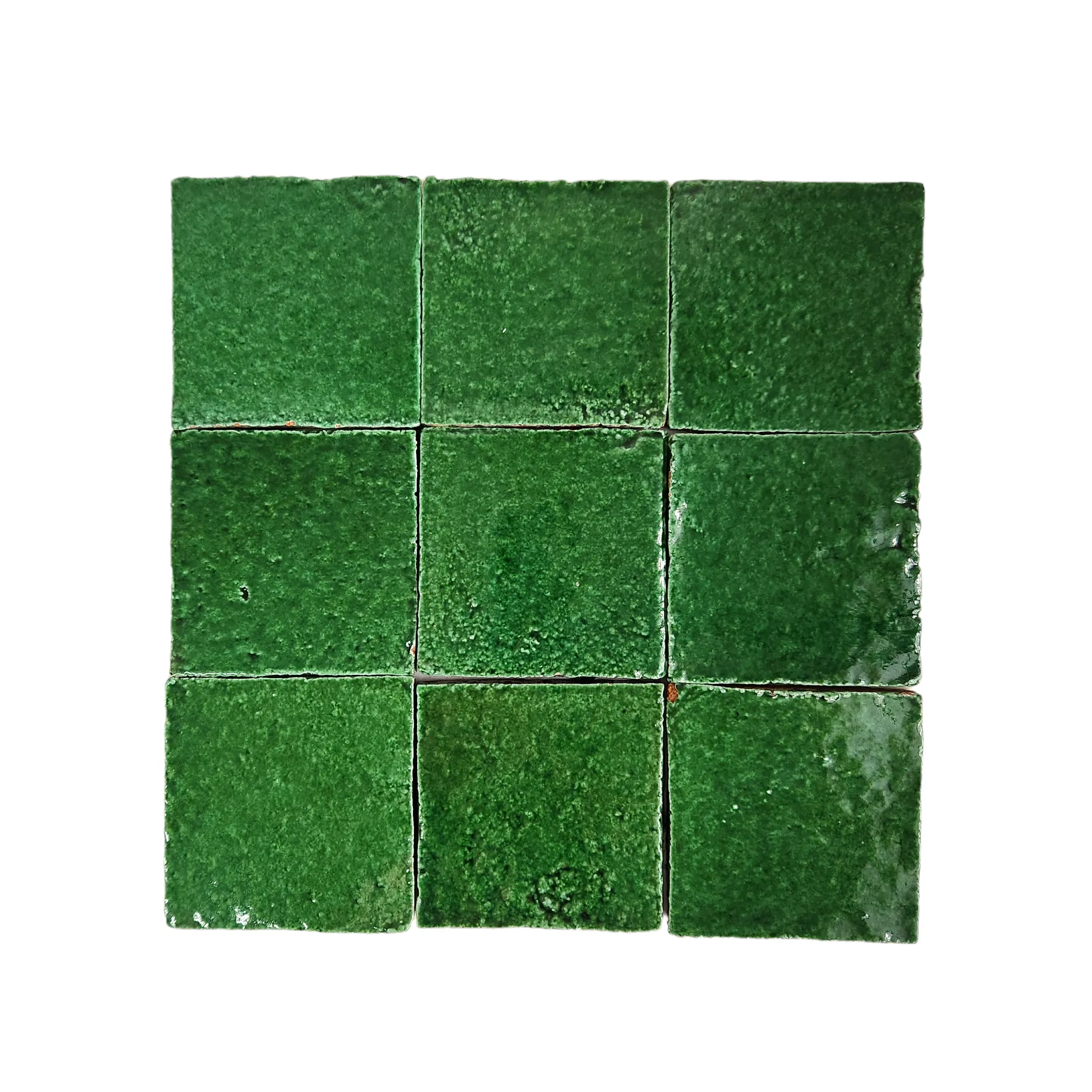 Emerald Green Craquelé 4 x 4