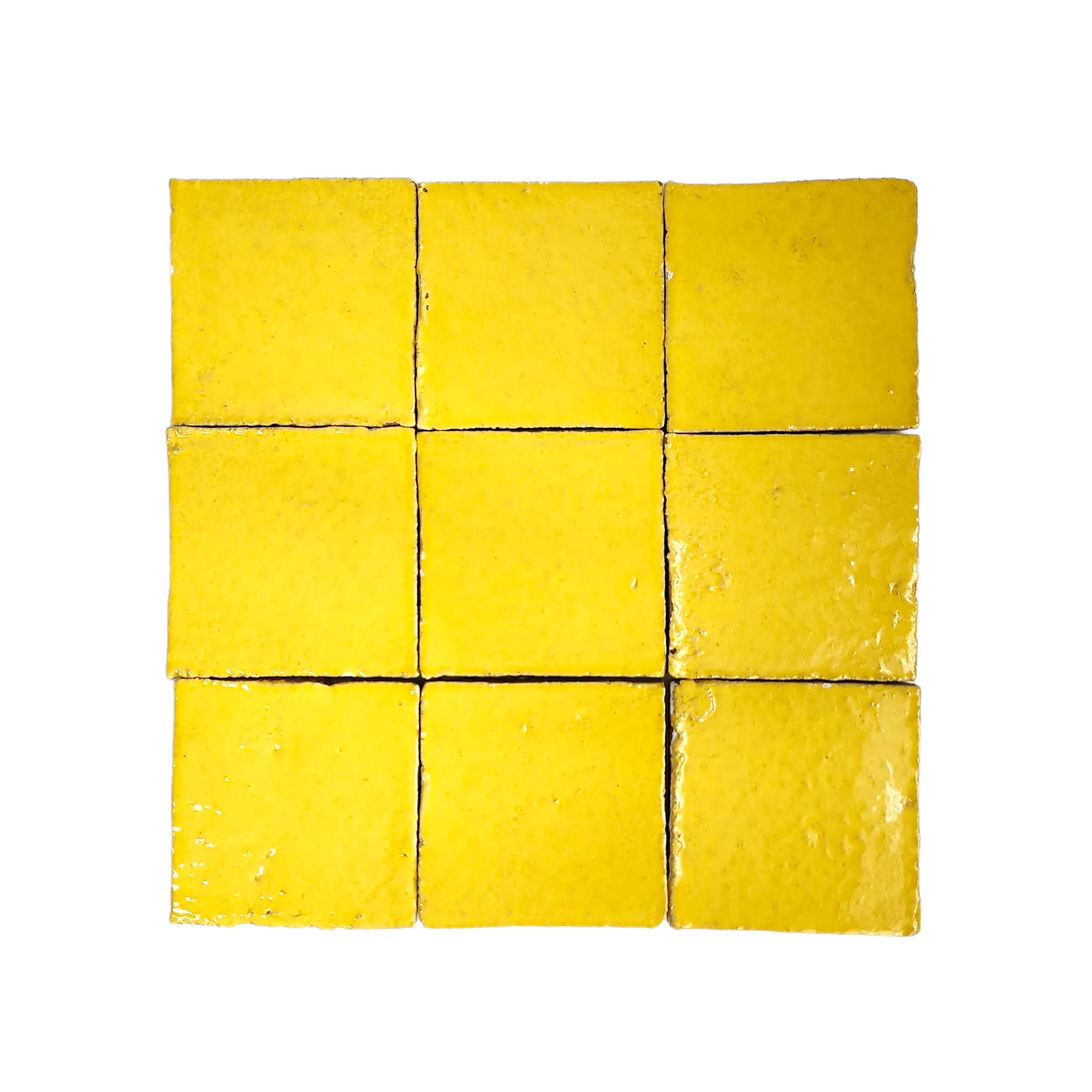 Yellow Craquelé 4 x 4